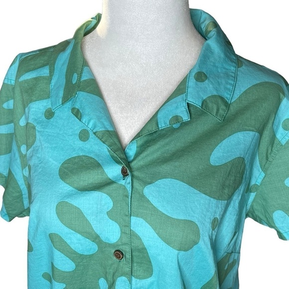 Vintage Patagonia Casual Tropical Button Down Collared Short Sleeve Top 12 Large - Picture 3 of 15
